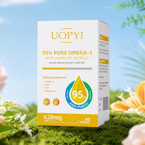 UOPYI 95%纯度Omega-3维生素D3软胶囊